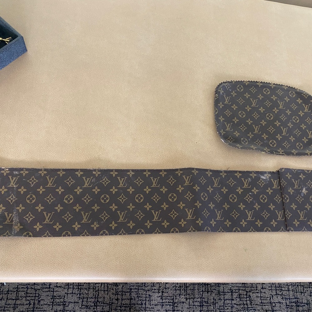 Authentic LouisVuitton Coated Canvas Skins Pieces for Bags, key chains etc